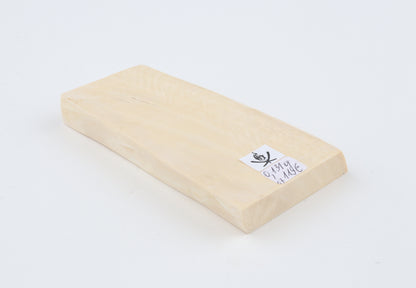 White mammoth ivory segment