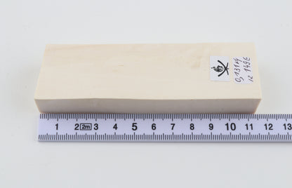 White mammoth ivory segment