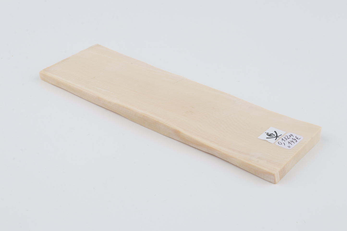 White mammoth ivory segment