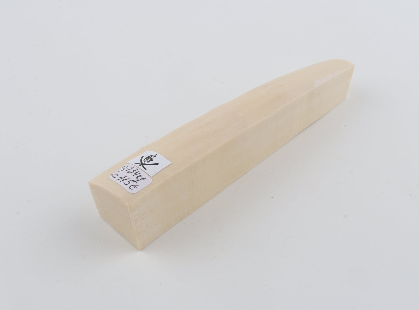 White mammoth ivory segment