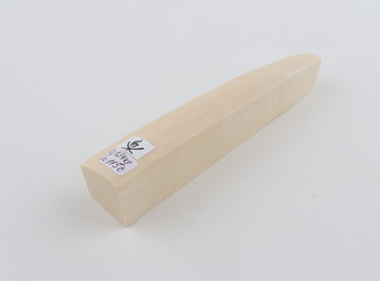 White mammoth ivory segment