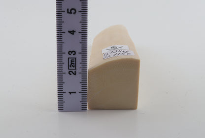 White mammoth ivory segment