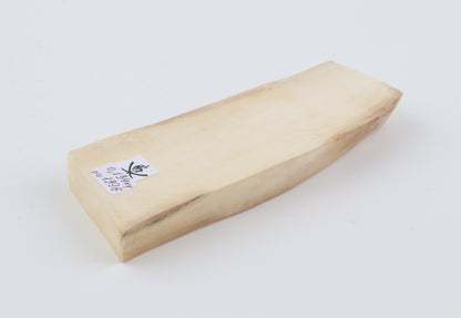 White mammoth ivory segment