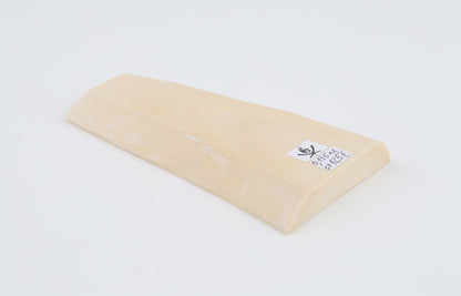 White mammoth ivory segment