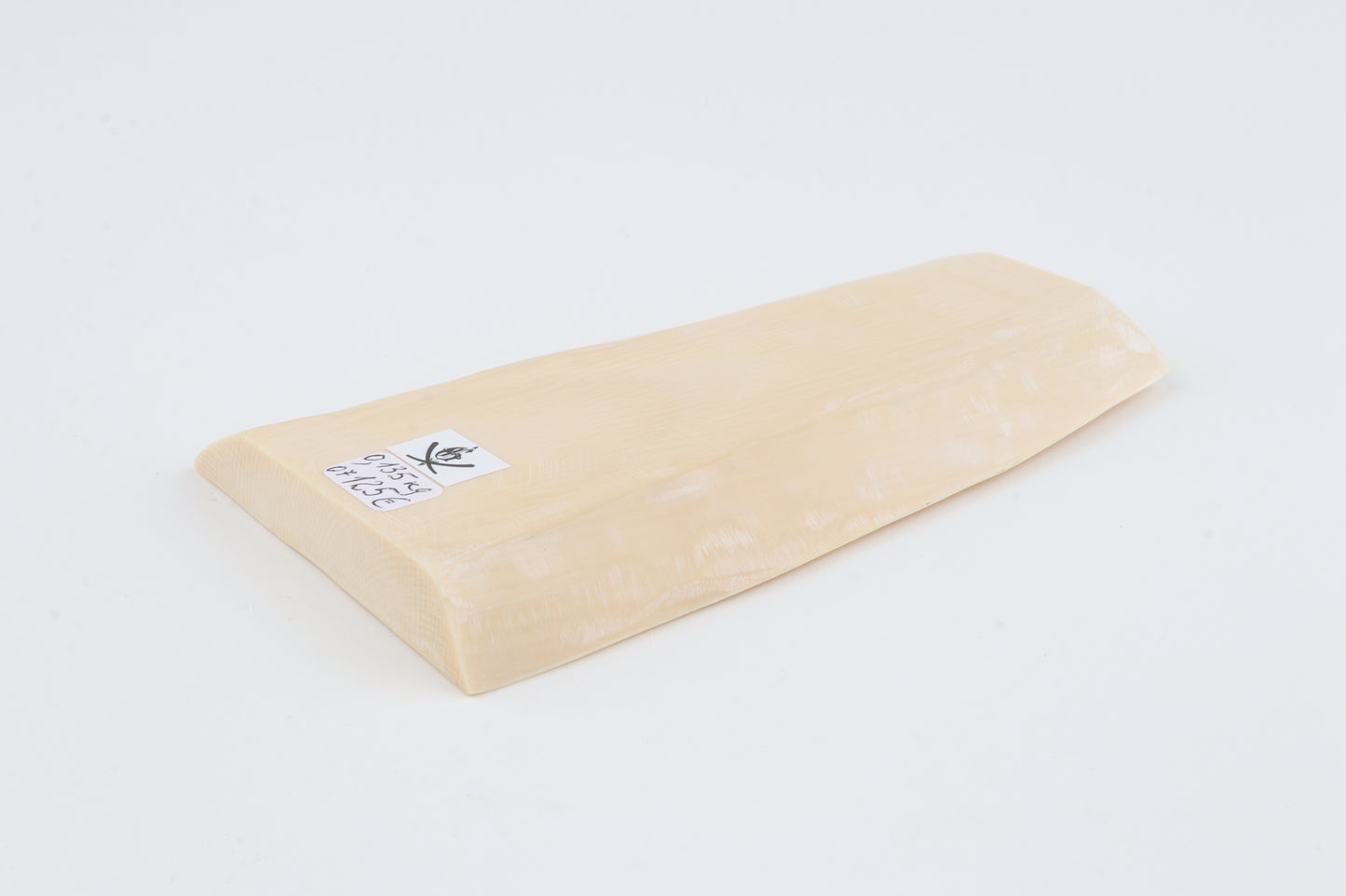 White mammoth ivory segment