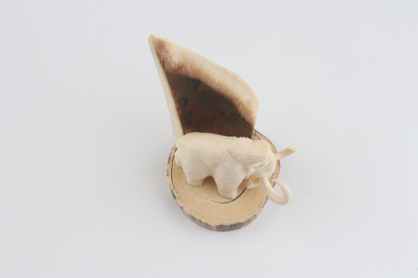 Carved mammoth ivory figurine