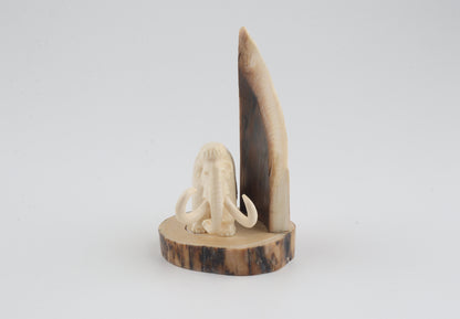 Carved mammoth ivory figurine