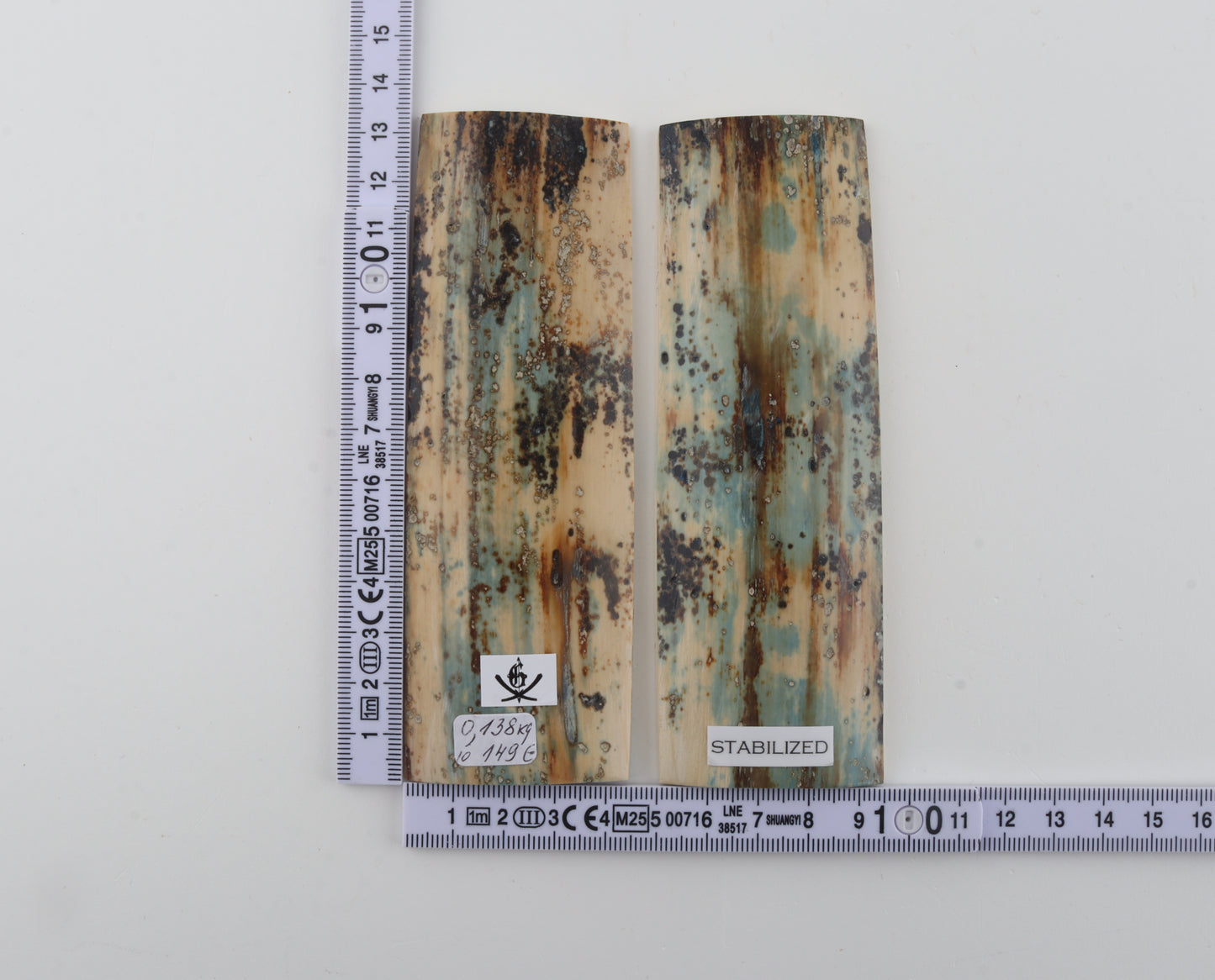 Stabilized mammoth bark scales