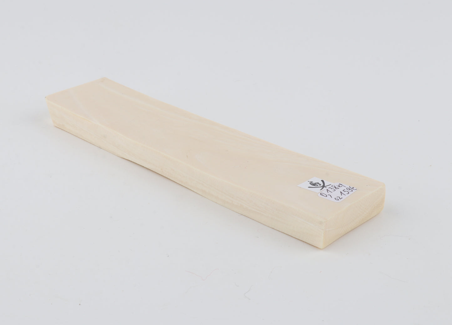 White mammoth ivory segment