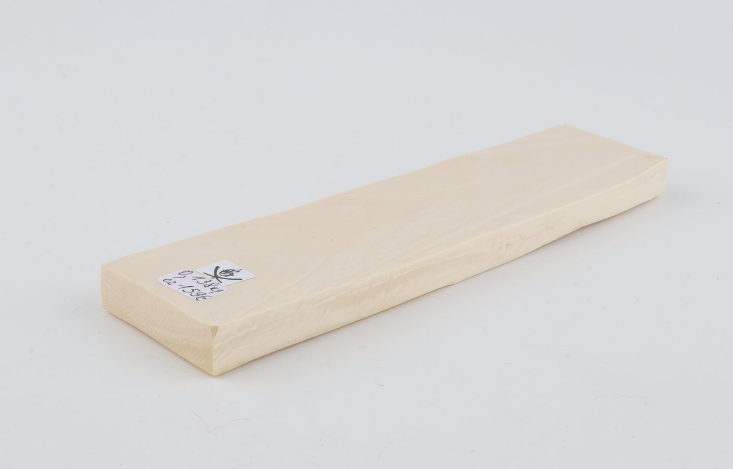 White mammoth ivory segment