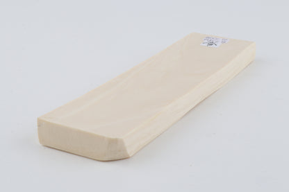 White mammoth ivory segment