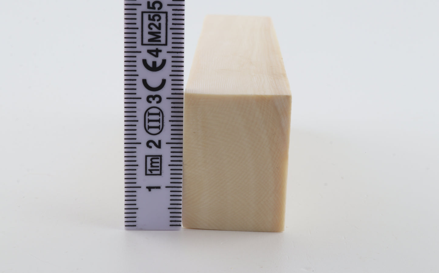 White mammoth ivory segment