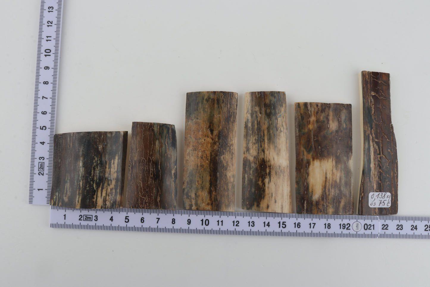 Natural mammoth bark pieces