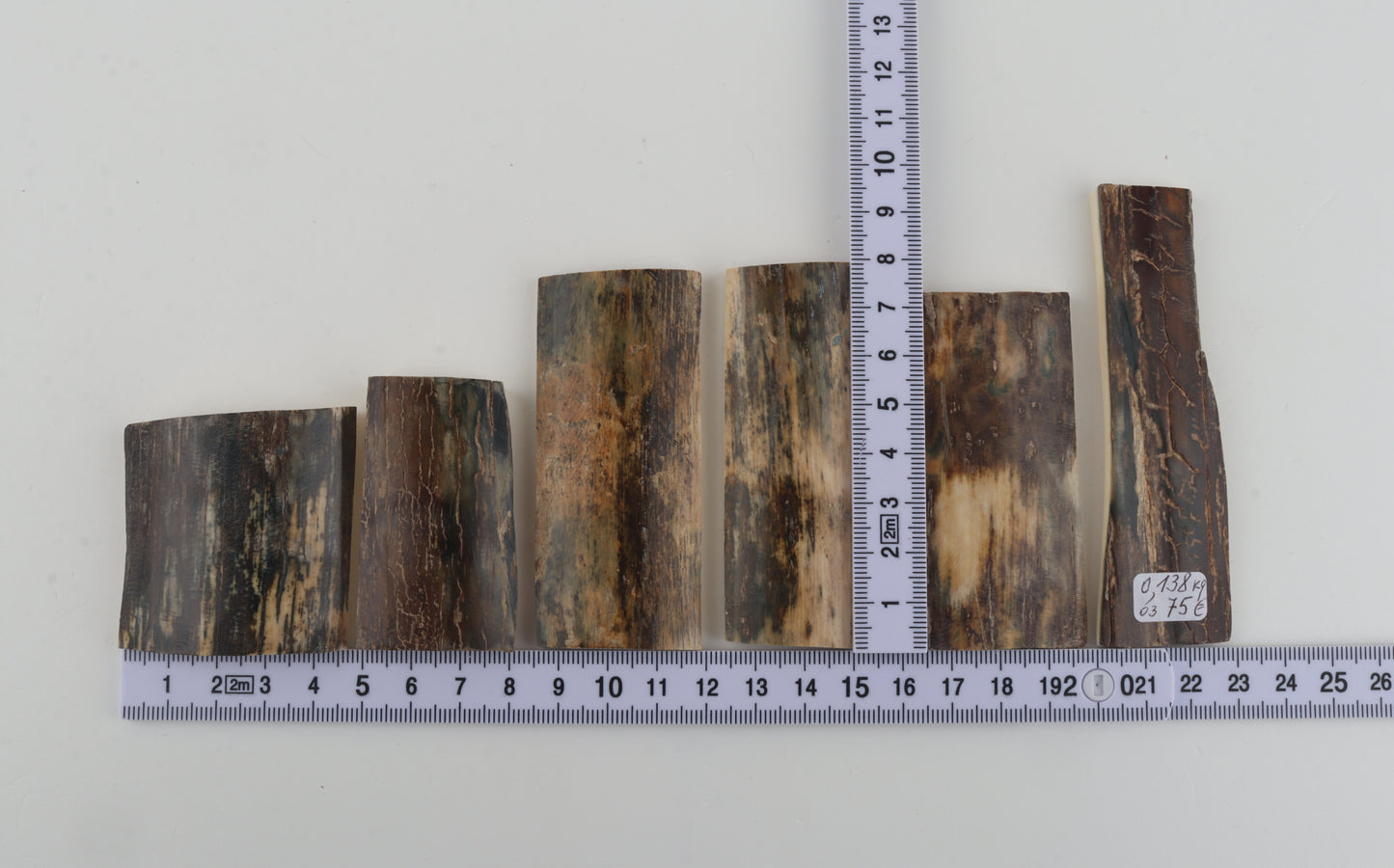 Natural mammoth bark pieces