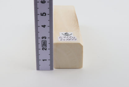 White mammoth ivory segment