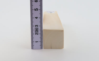 White mammoth ivory segment