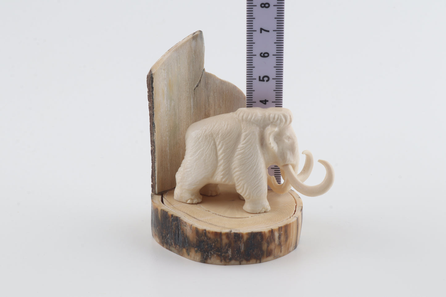 Carved woolly mammoth figurine