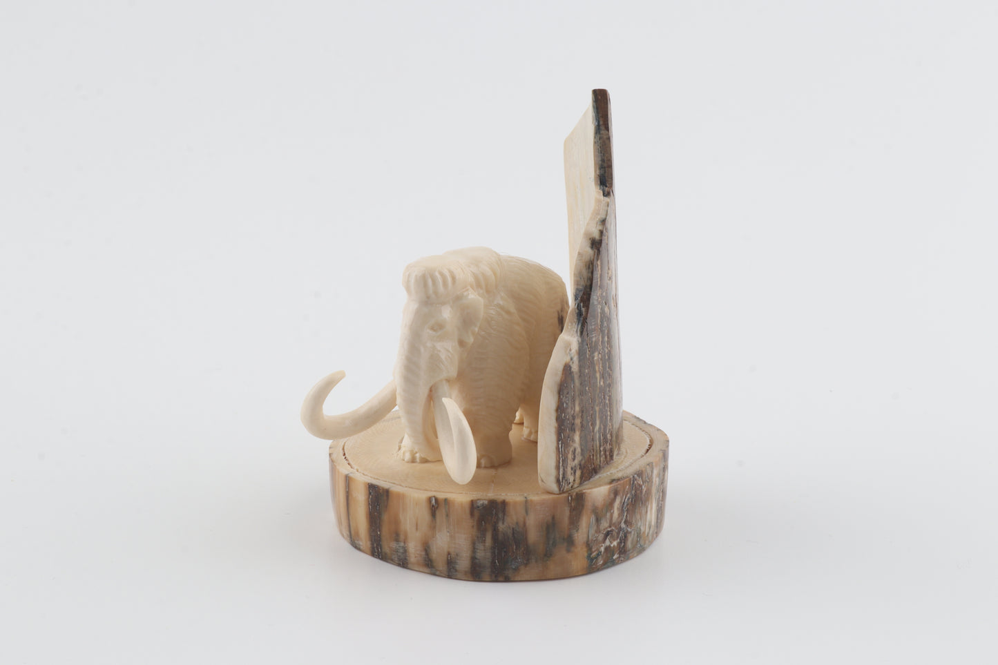 Carved woolly mammoth figurine