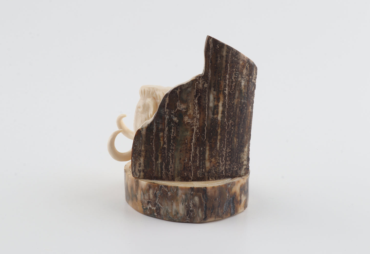 Carved woolly mammoth figurine
