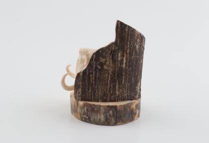 Carved woolly mammoth figurine