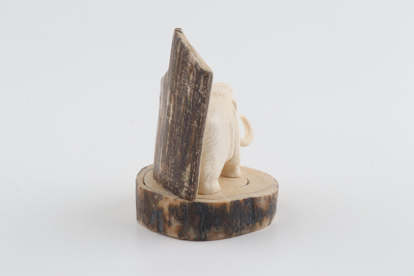 Carved woolly mammoth figurine