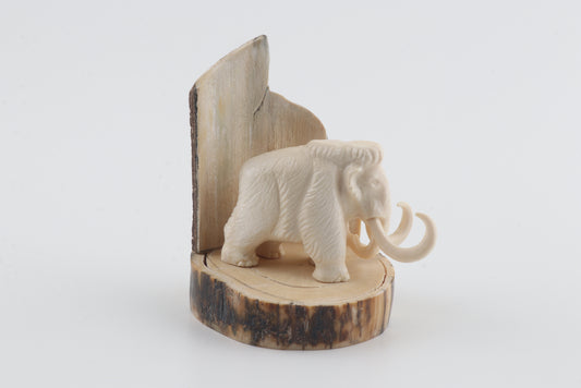 Carved woolly mammoth figurine