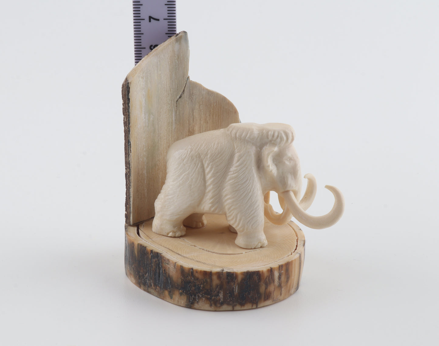 Carved woolly mammoth figurine