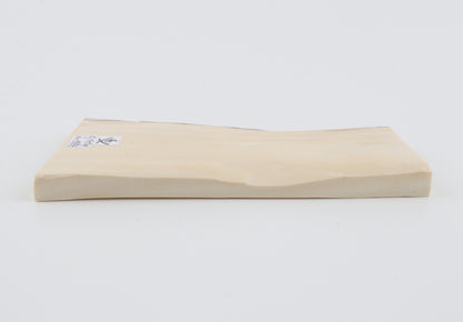 White mammoth ivory segment