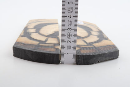 Stabilised mammoth ivory scales