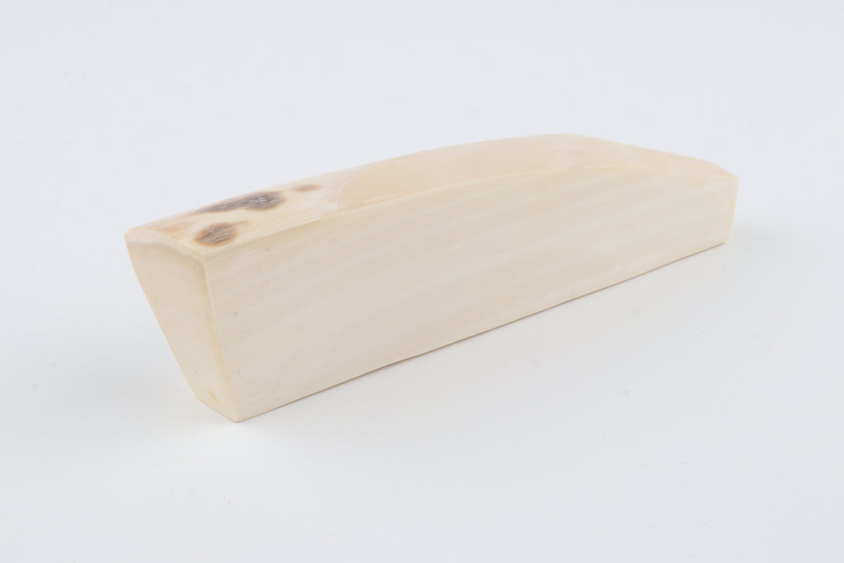 White mammoth ivory segment