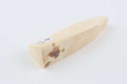White mammoth ivory segment