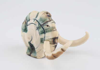 Carved woolly mammoth figurine