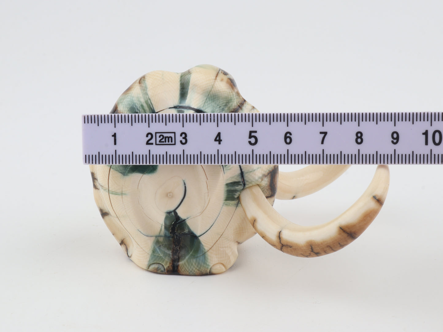 Carved woolly mammoth figurine