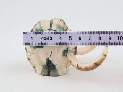 Carved woolly mammoth figurine