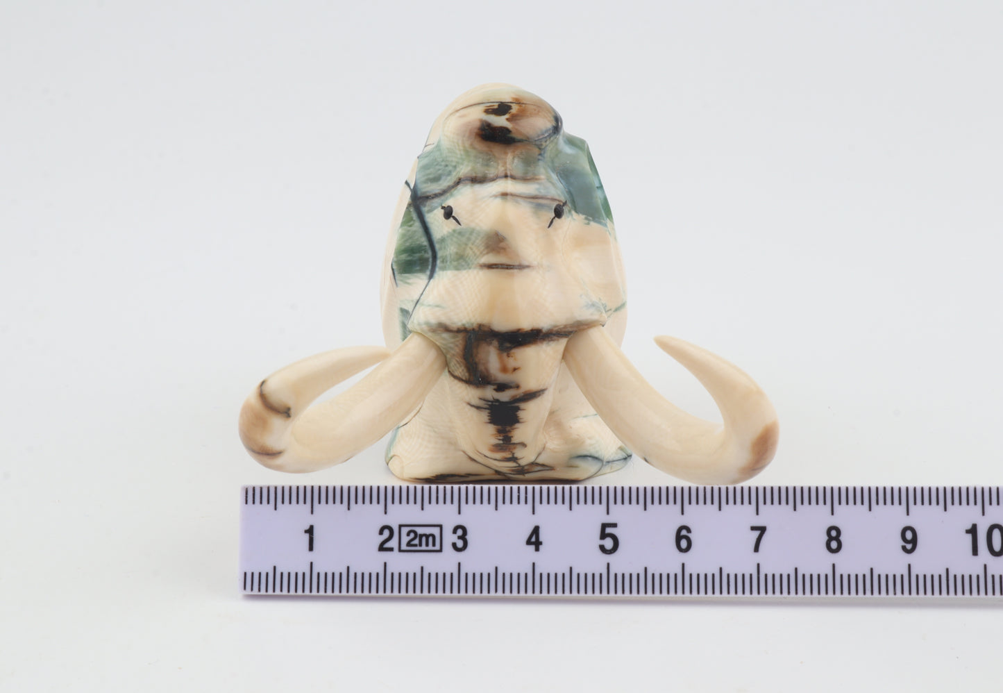 Carved woolly mammoth figurine