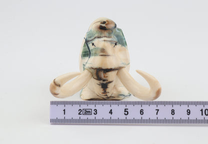 Carved woolly mammoth figurine