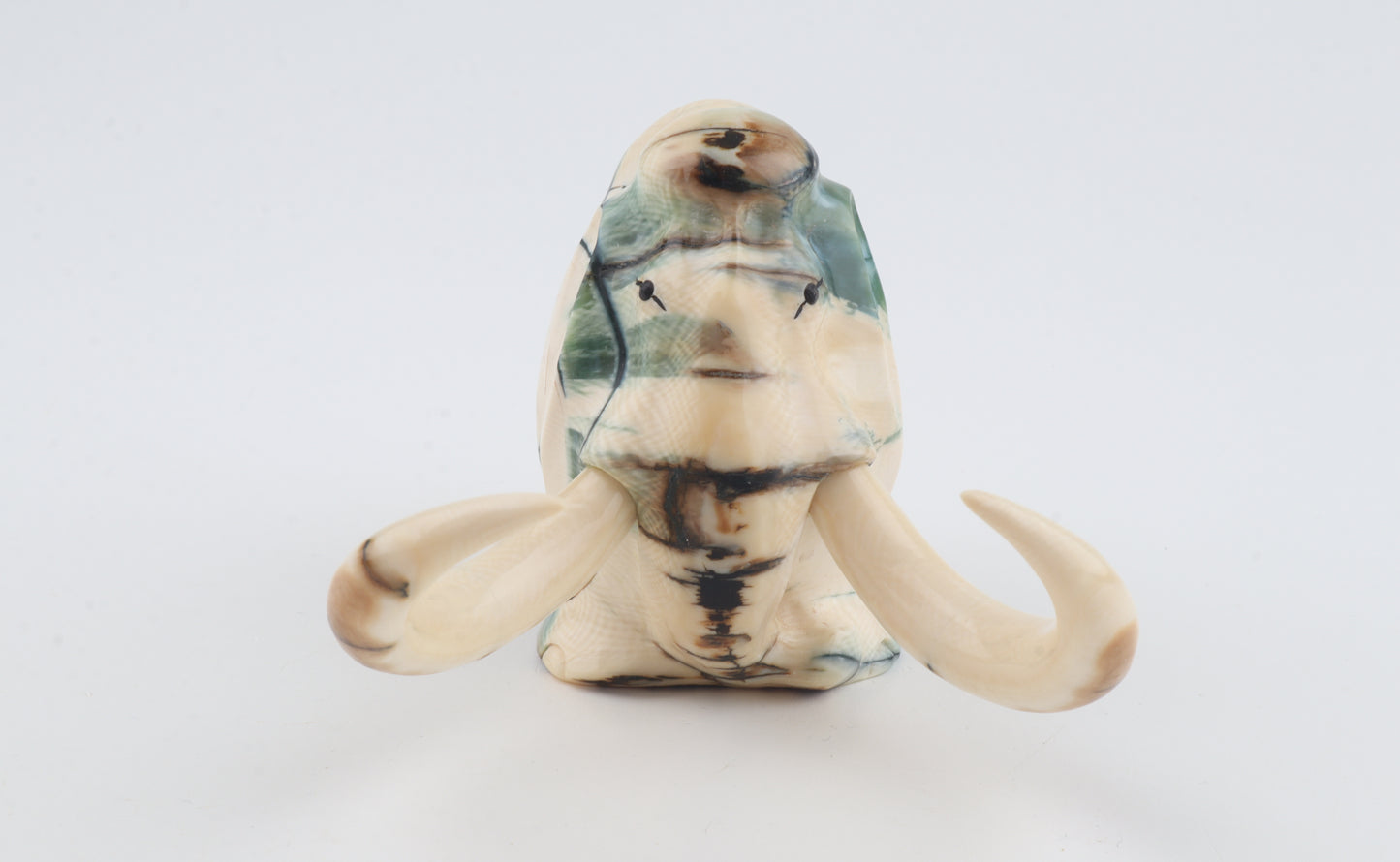 Carved woolly mammoth figurine