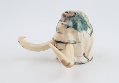 Carved woolly mammoth figurine