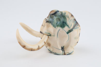 Carved woolly mammoth figurine