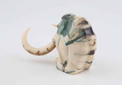 Carved woolly mammoth figurine