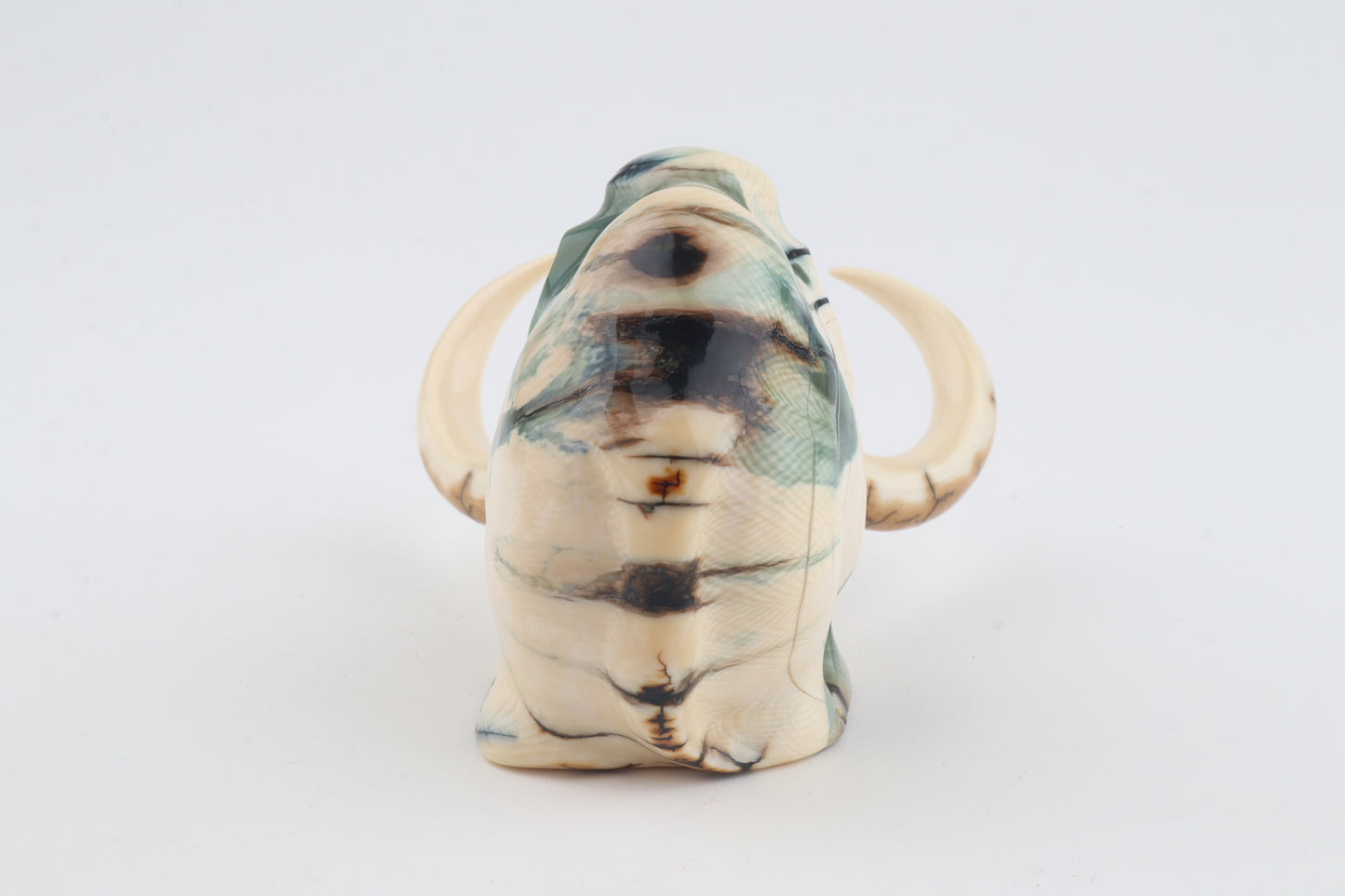 Carved woolly mammoth figurine
