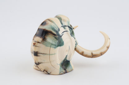 Carved woolly mammoth figurine