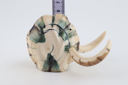 Carved woolly mammoth figurine