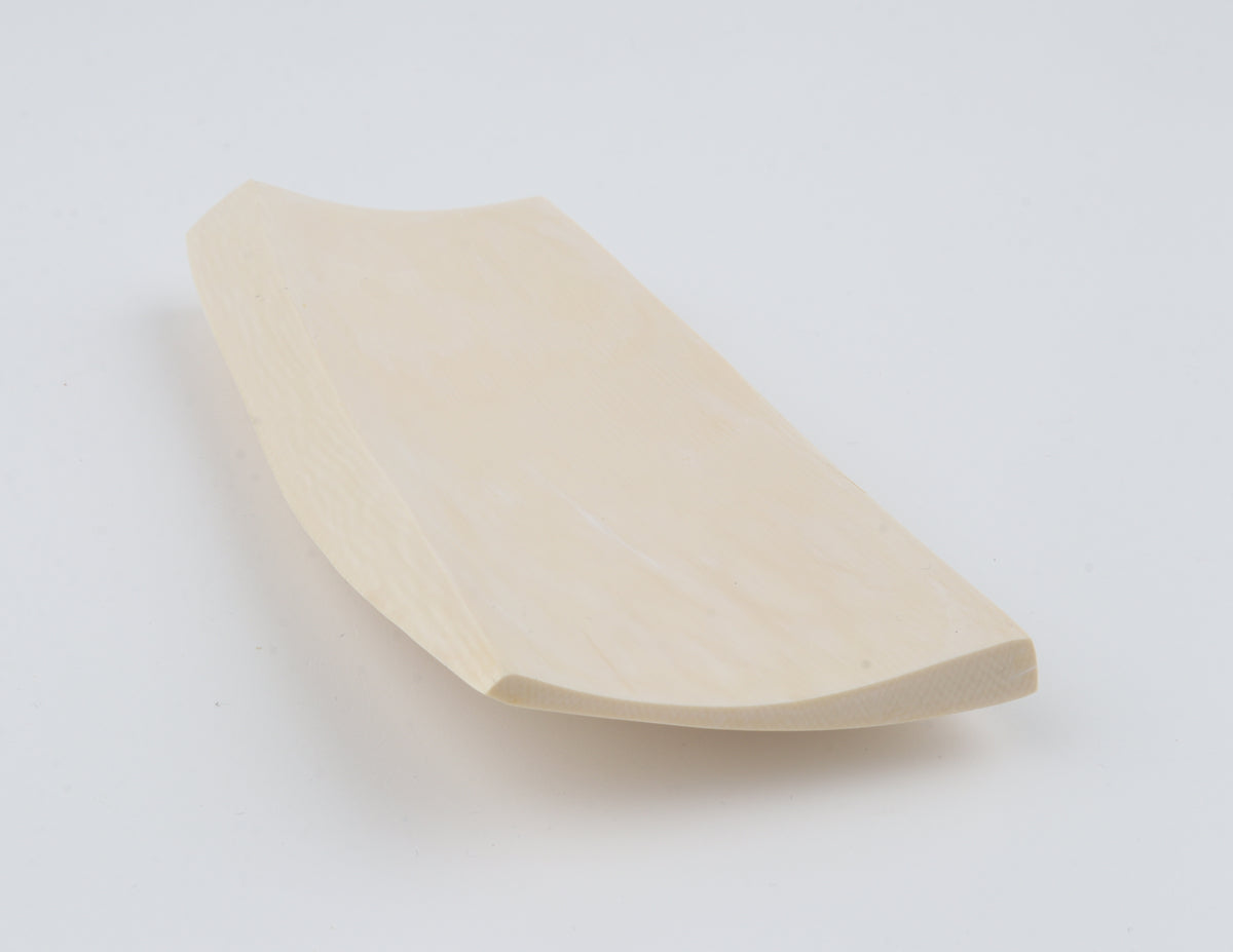 White mammoth ivory segment