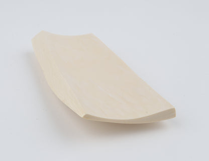White mammoth ivory segment