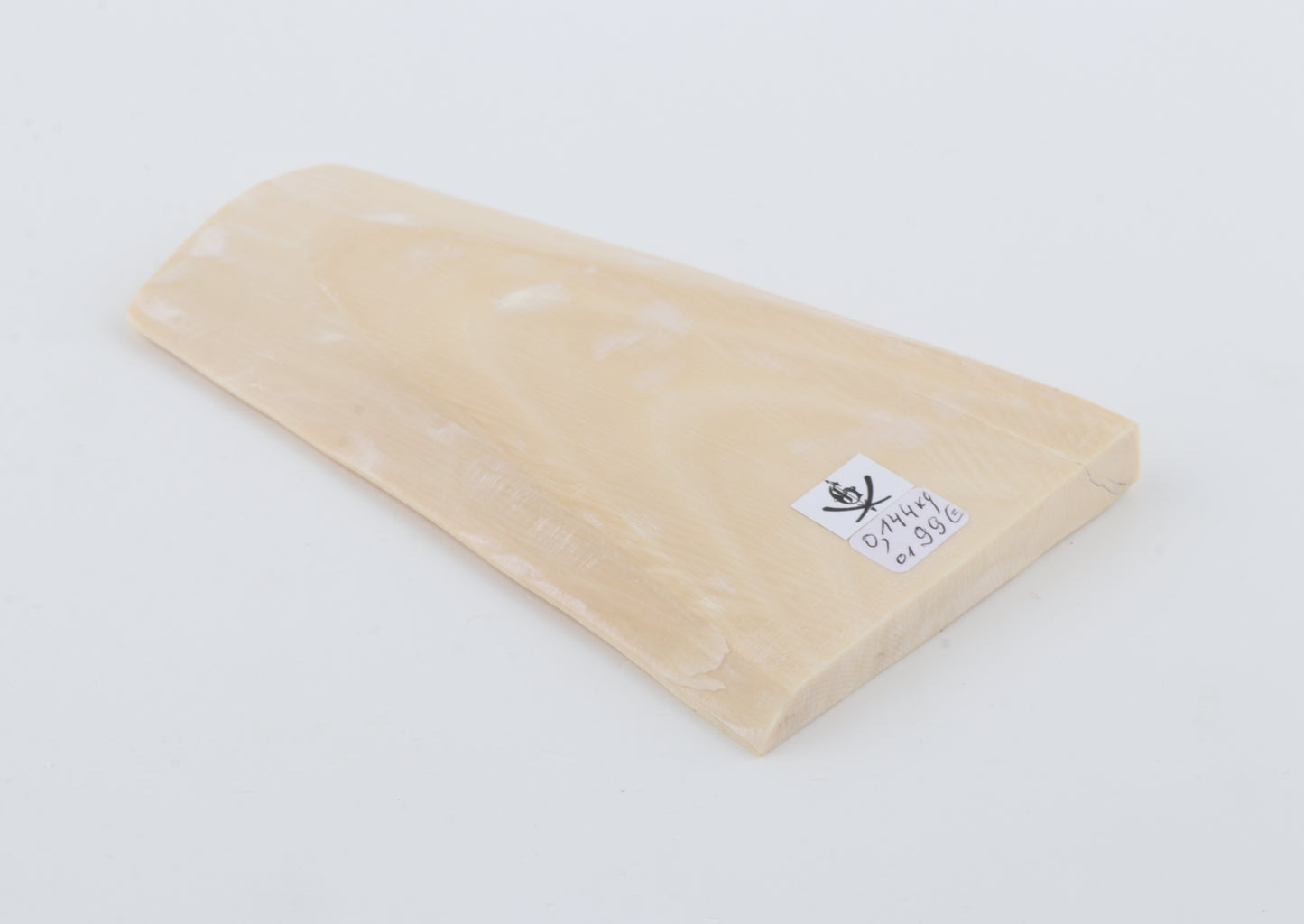 White mammoth ivory segment