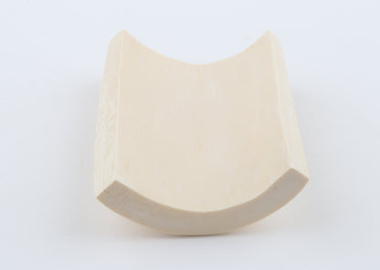 White mammoth ivory segment