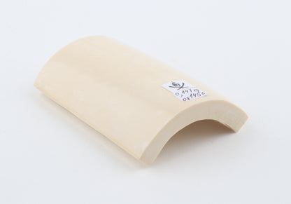 White mammoth ivory segment