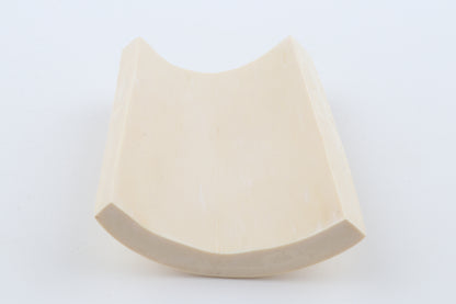 White mammoth ivory segment