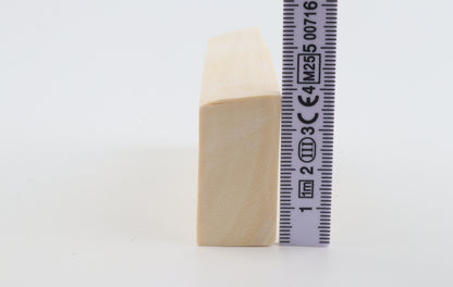 White mammoth ivory segment